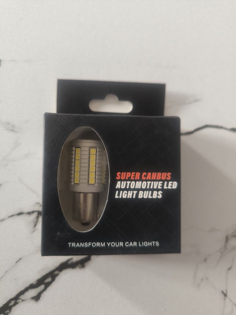 Żarówki LED P21W 30w 2szt Canbus bardzo mocne DRL wsteczne