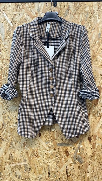 Żakiet marynarka damska Wendy trendy w kratkę