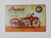 Nowy metalowy szyld Indian Harley motor czoper bar garaż loft club
