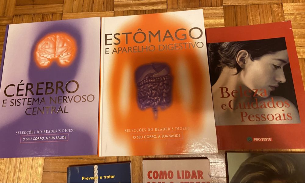 6 livros de saúde Cerebro Estomago Beleza Stress Viver