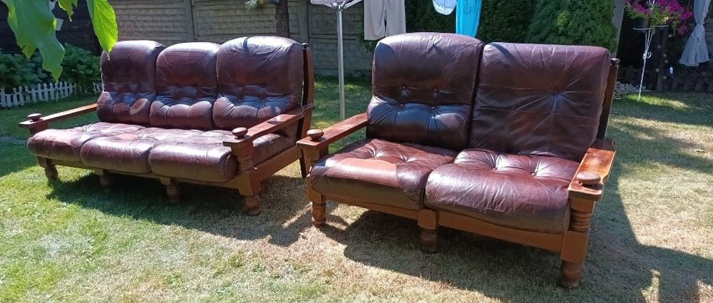 Skórzany komplet wypoczynkowy, 3.2.1