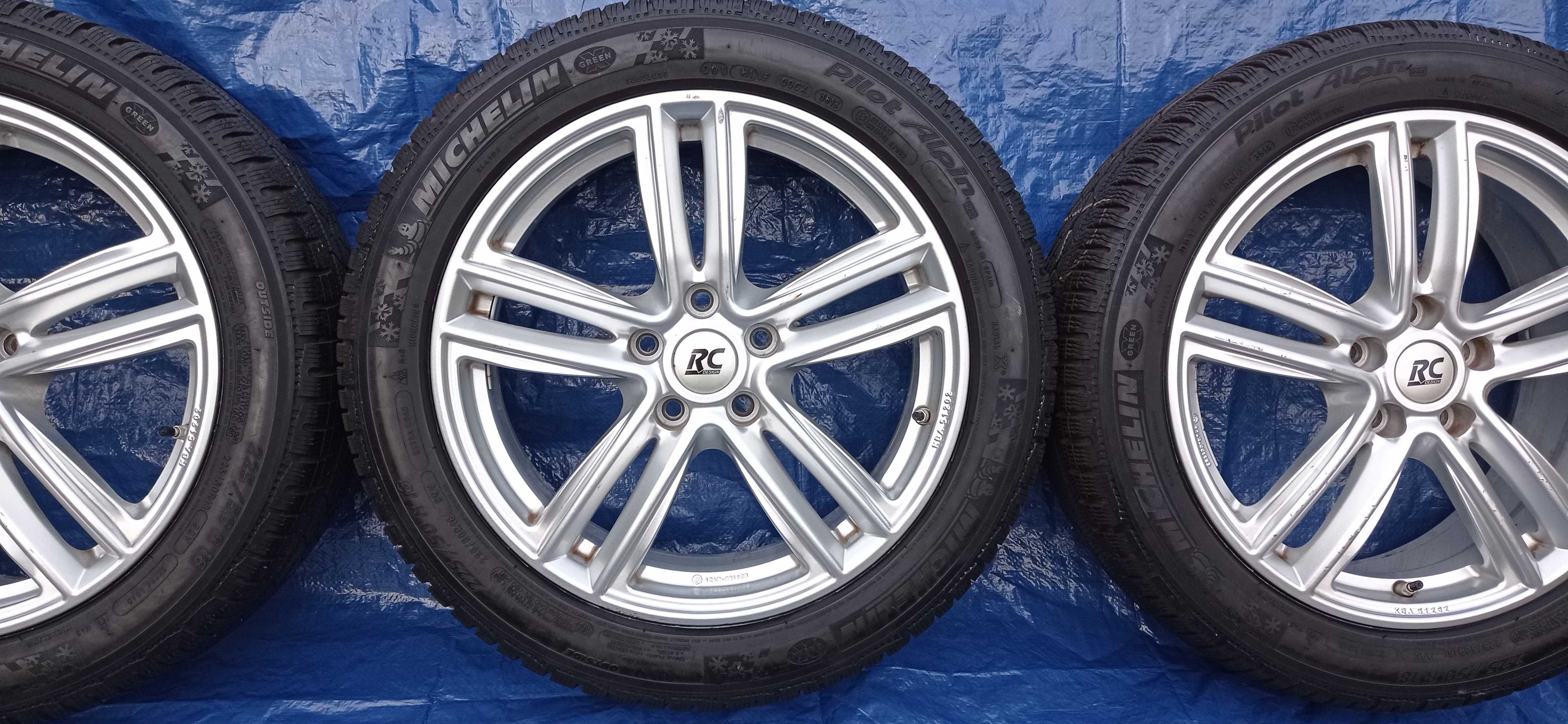 Felgi Koła Aluminiowe 225/50/R18 MICHELIN 7.5mm 5x114.3 TOYOTA SUZUKI