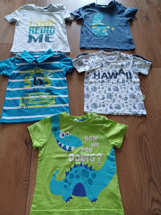 Koszulki 5 szt rozmiar 80