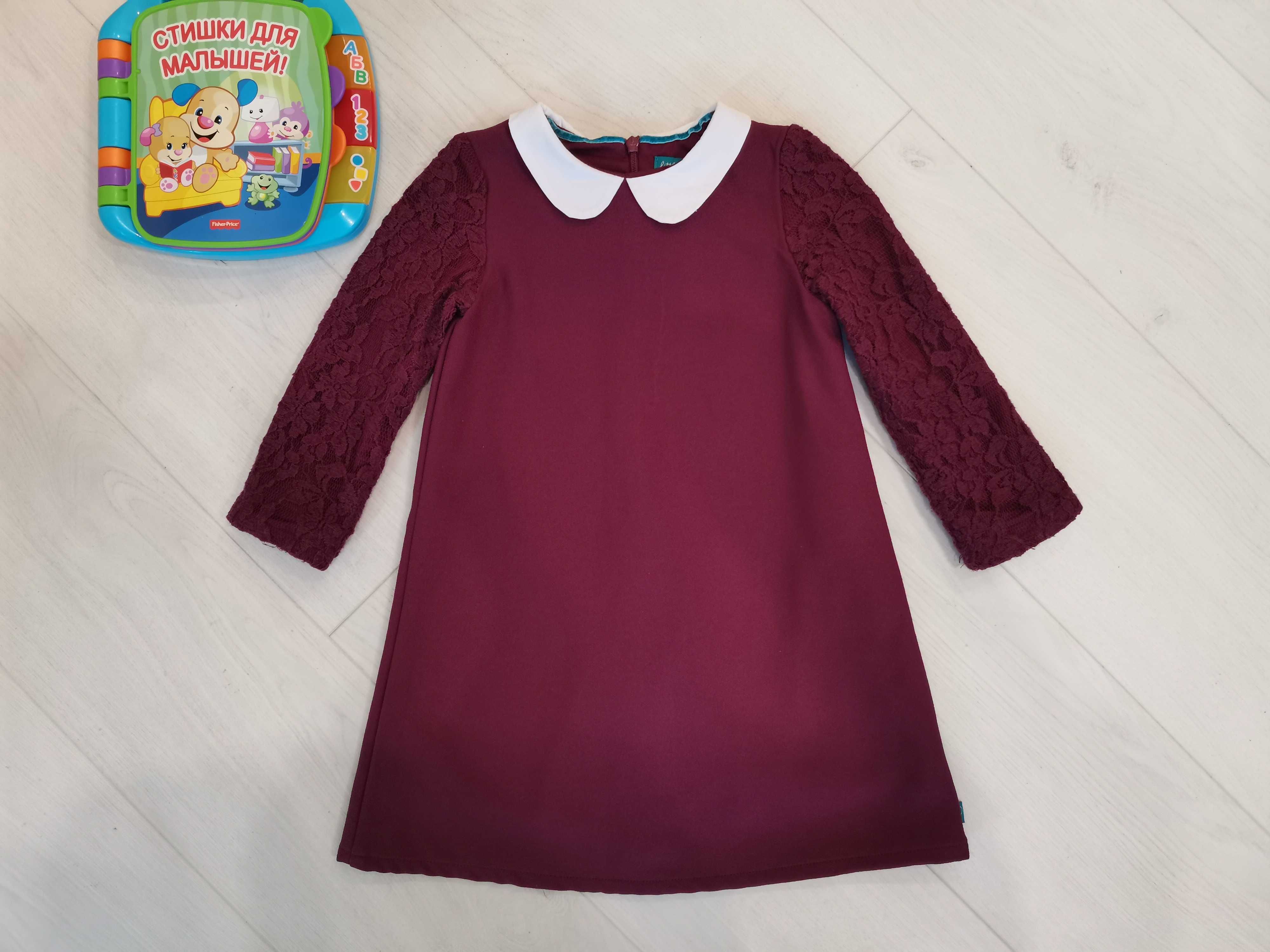 Фирменное красивое бордовое платье Mothercare на 3-4-5 лет, 104 см