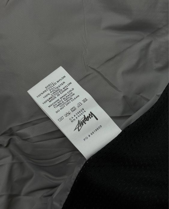 Пуховик Stussy, чоловічий, чорний, теплий, куртка зимня, якісна.