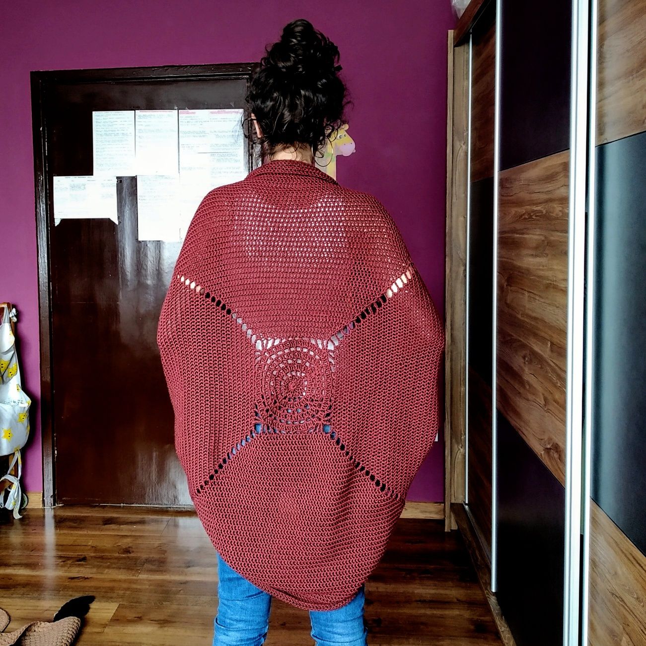 Kardigan sweter oversize no. 2 - 100% wełna owcza / różne kolory