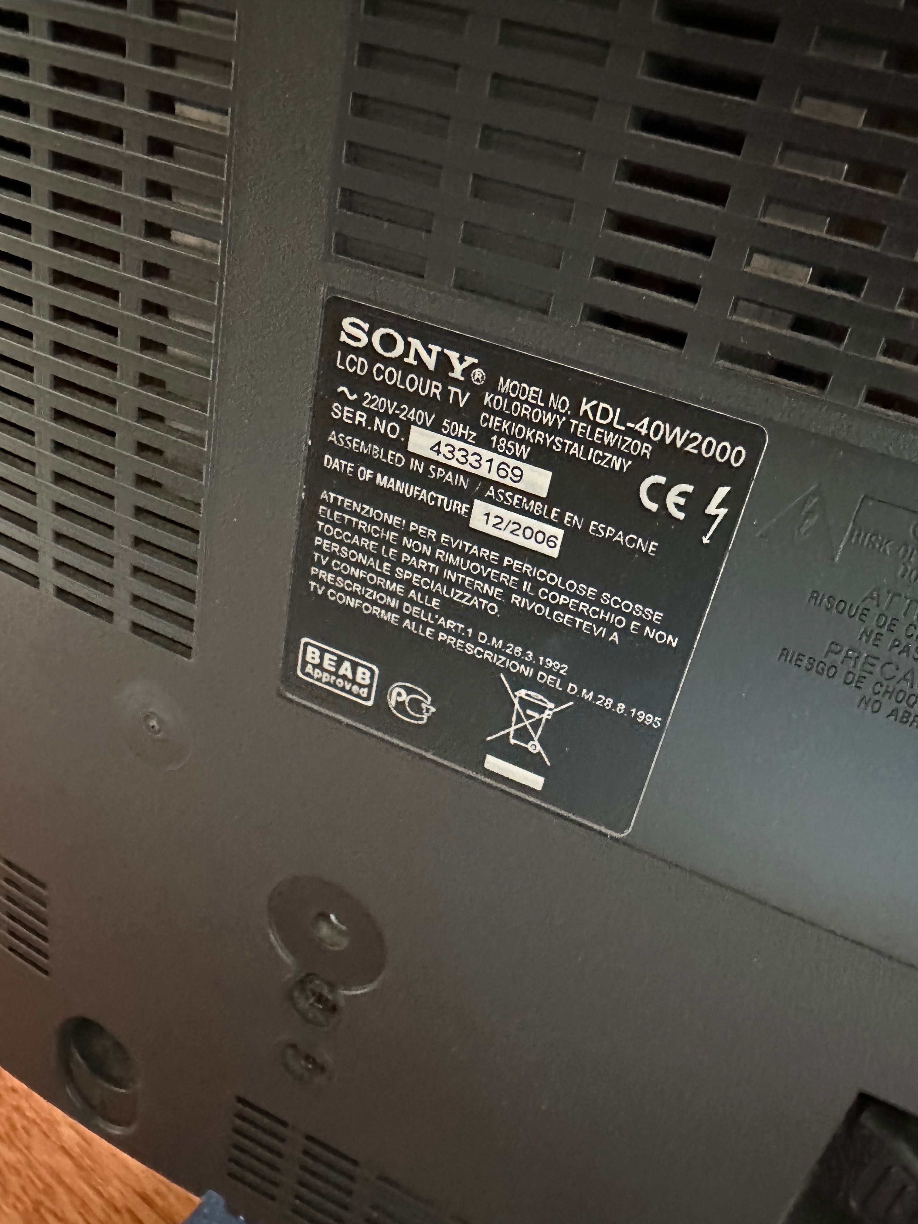 Телевізор Sony б/у 40 діагональ 2006