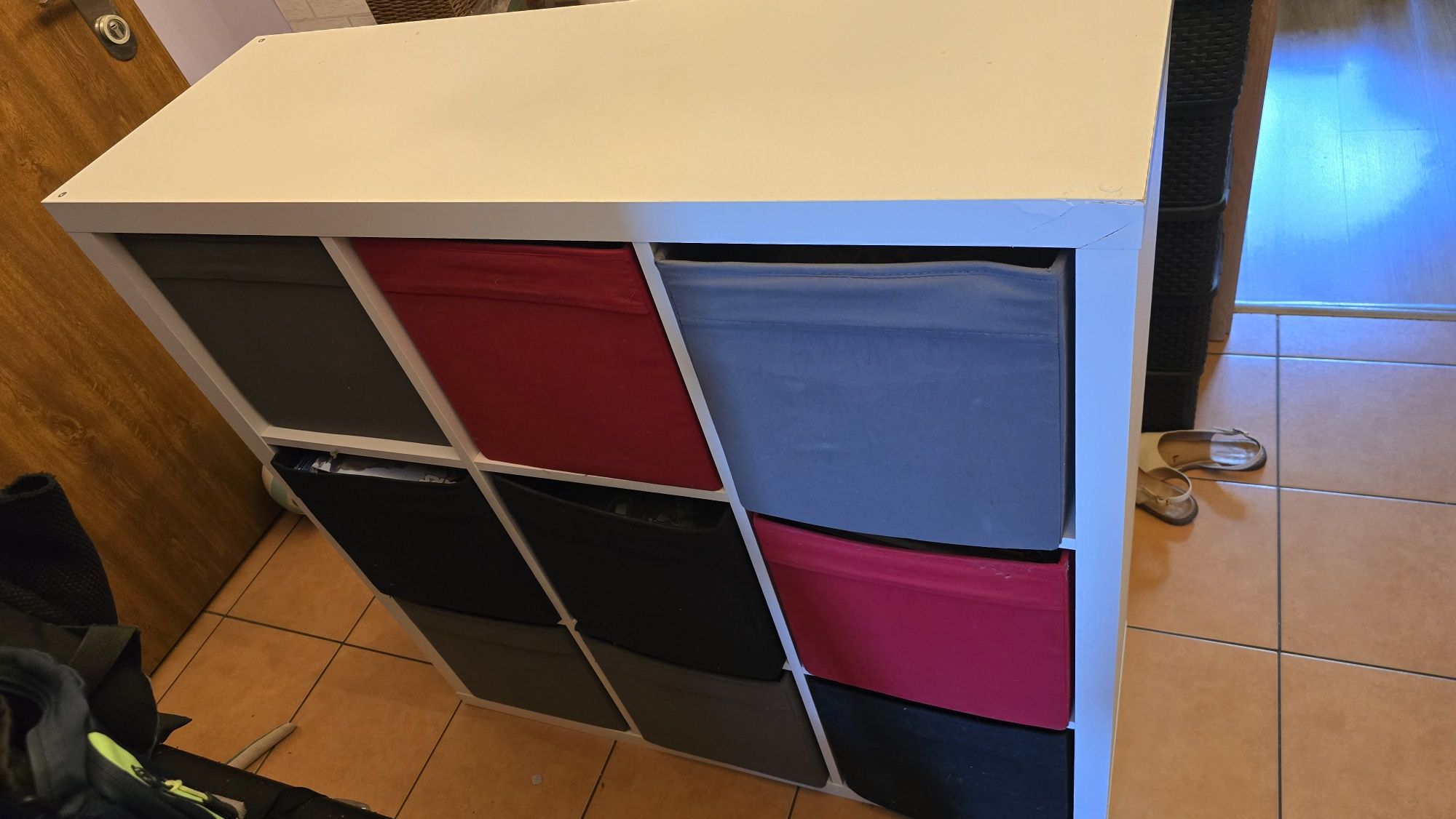 Regał szafka 112x112x38 ala ikea plus pudelka