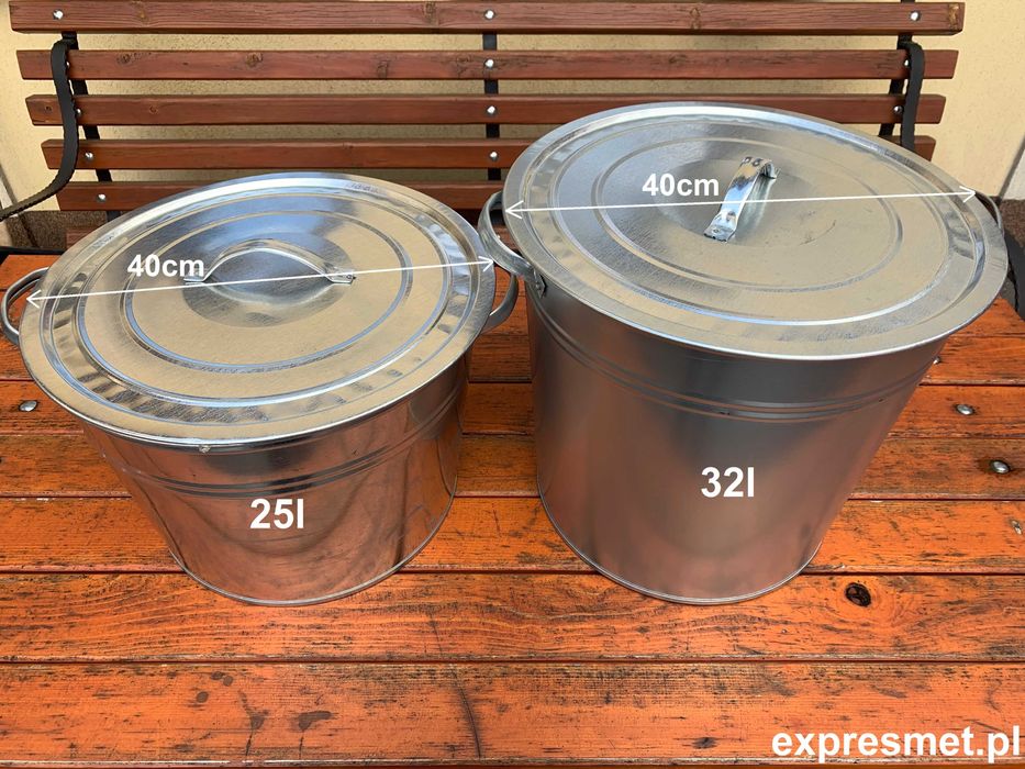 Polskie Wiadro gospodarcze 10L 12L 16 L 20 L kastra kalfas wanna miska