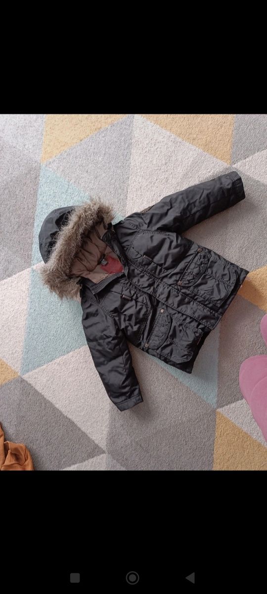 Zestaw kurtka zimowa kombinezon Zara lupilu puchowa płaszczyk parka