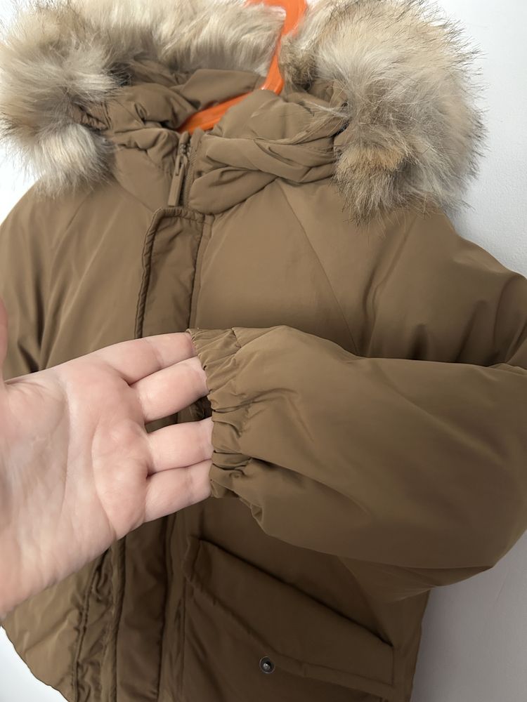 Zara ocieplana parka zimowa kurtka 104