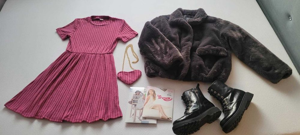 Duży zestaw ubrań dla dziewczynki 152/158/164 paka ubrań