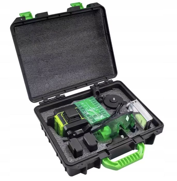 Poziomica Laserowa HILDA model 2026 16 LINII walizka STATYW 2x akt