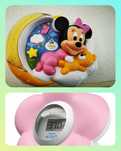 Termómetro de Bebé para banho e quarto e projector minnie clementoni