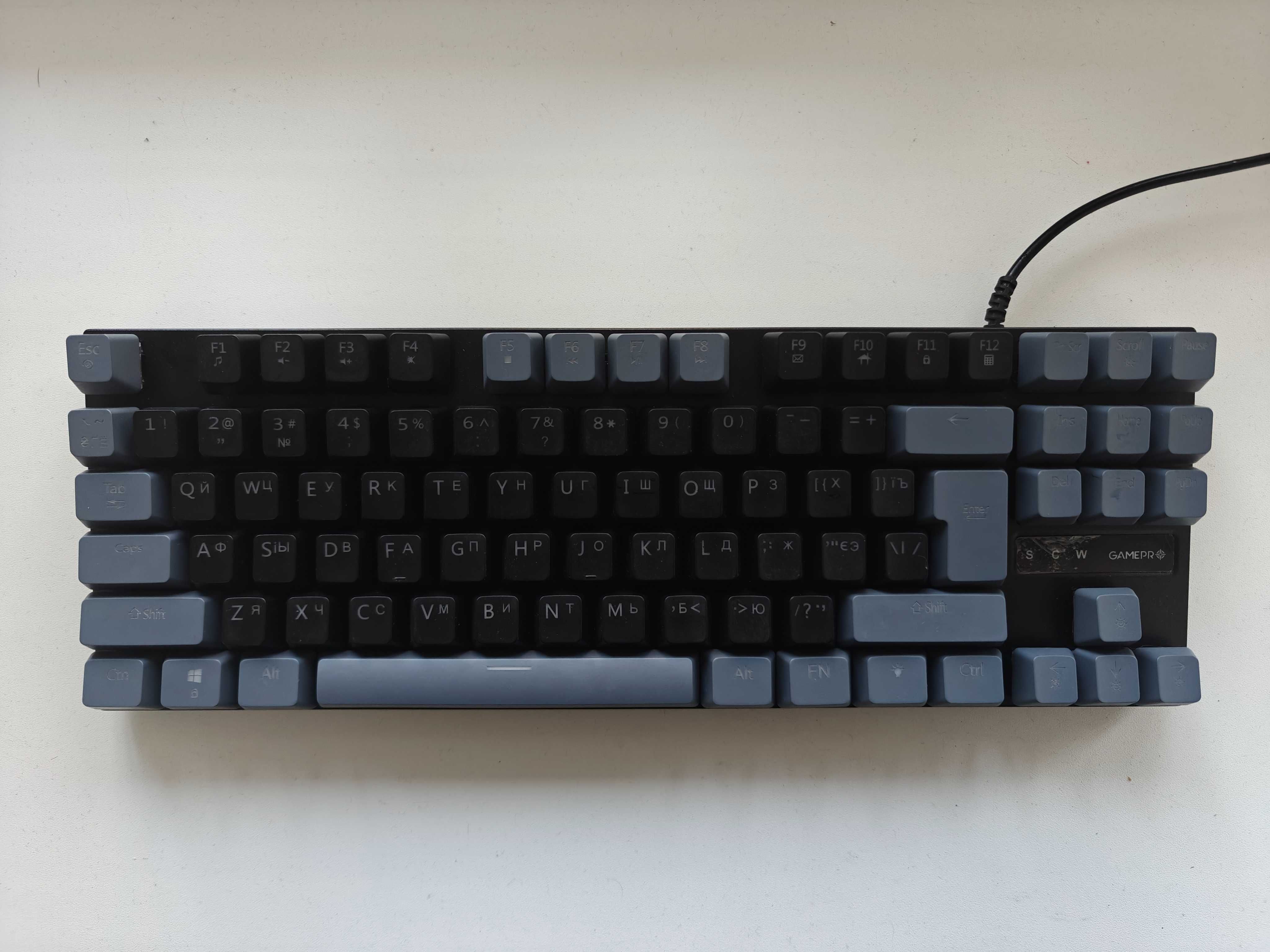 Клавіатура GamePro MK100R Red Switch LED USB Black/Grey