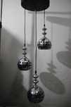 Antigo candeeiro - Space Age - Anos 60 / 70 - Cromado - Design