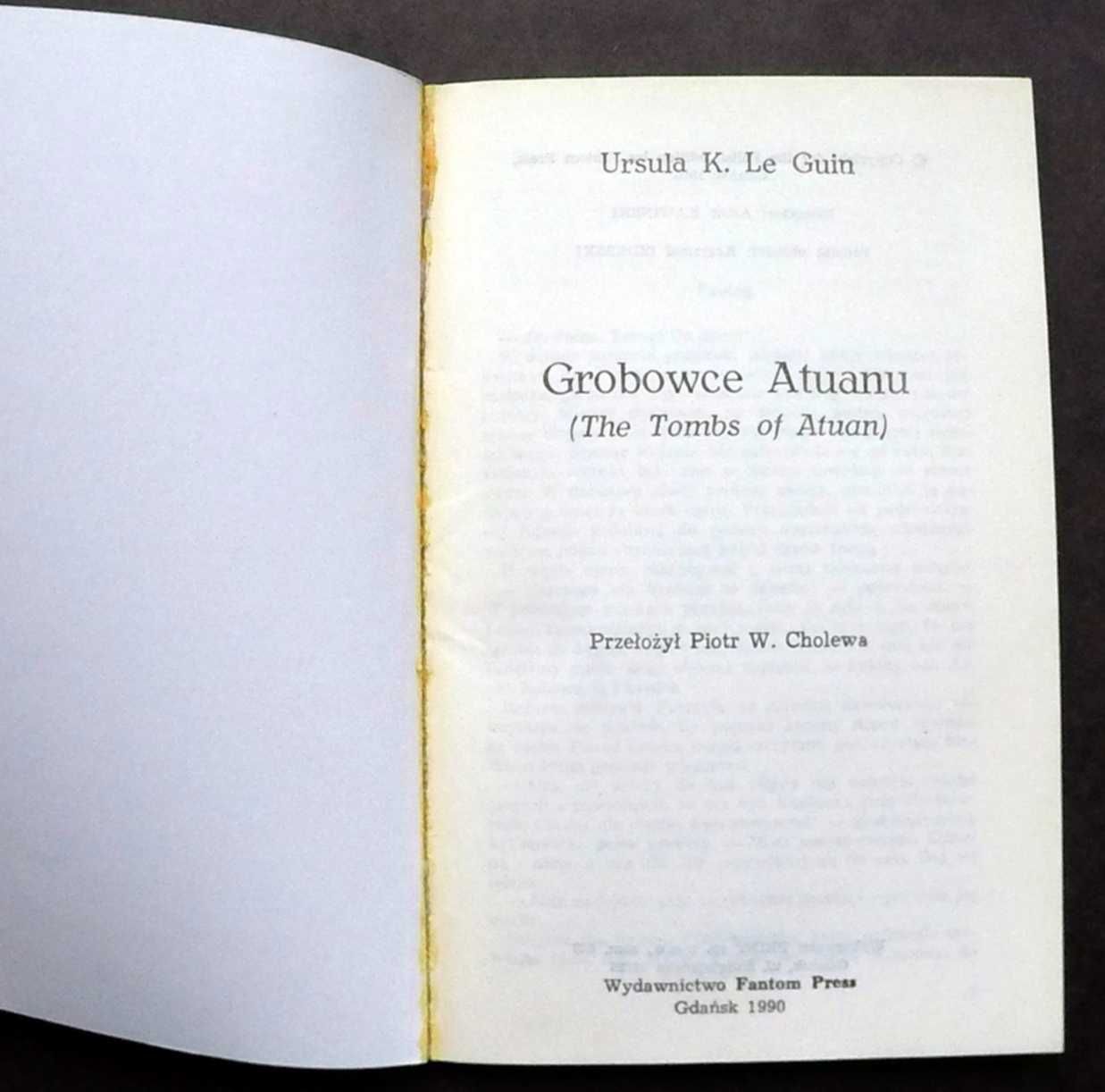 Książka "Grobowce Atuanu" - Ursula K.LeGuin