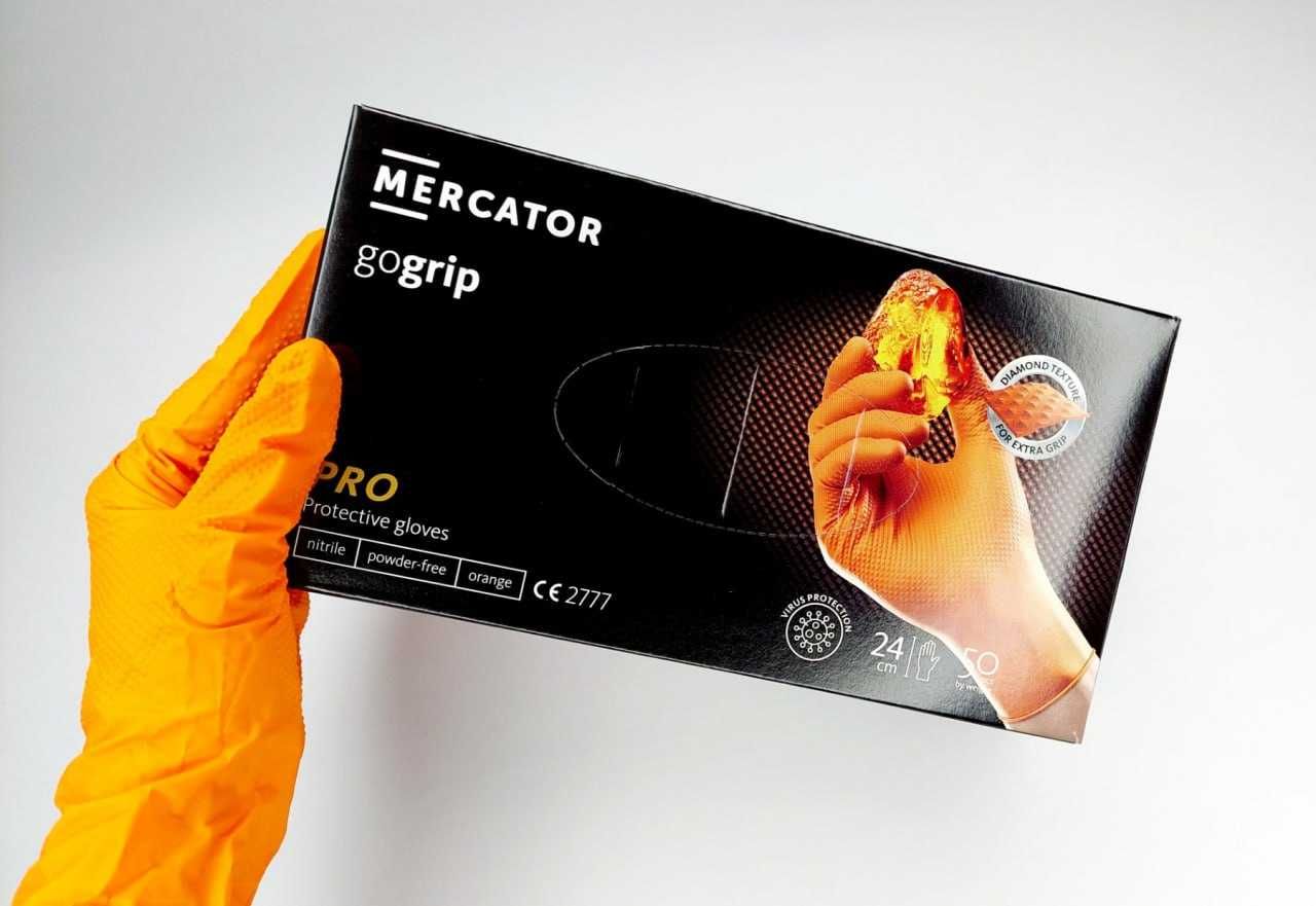 Рукавички нітрилові Mercator Medical Gogrip