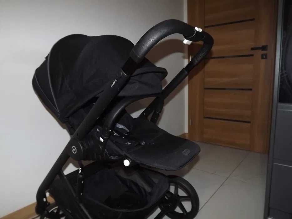 Cybex balios s lux 2.0 Moon Black 3w1 Nowa tapicerka ,koszyk ,kola