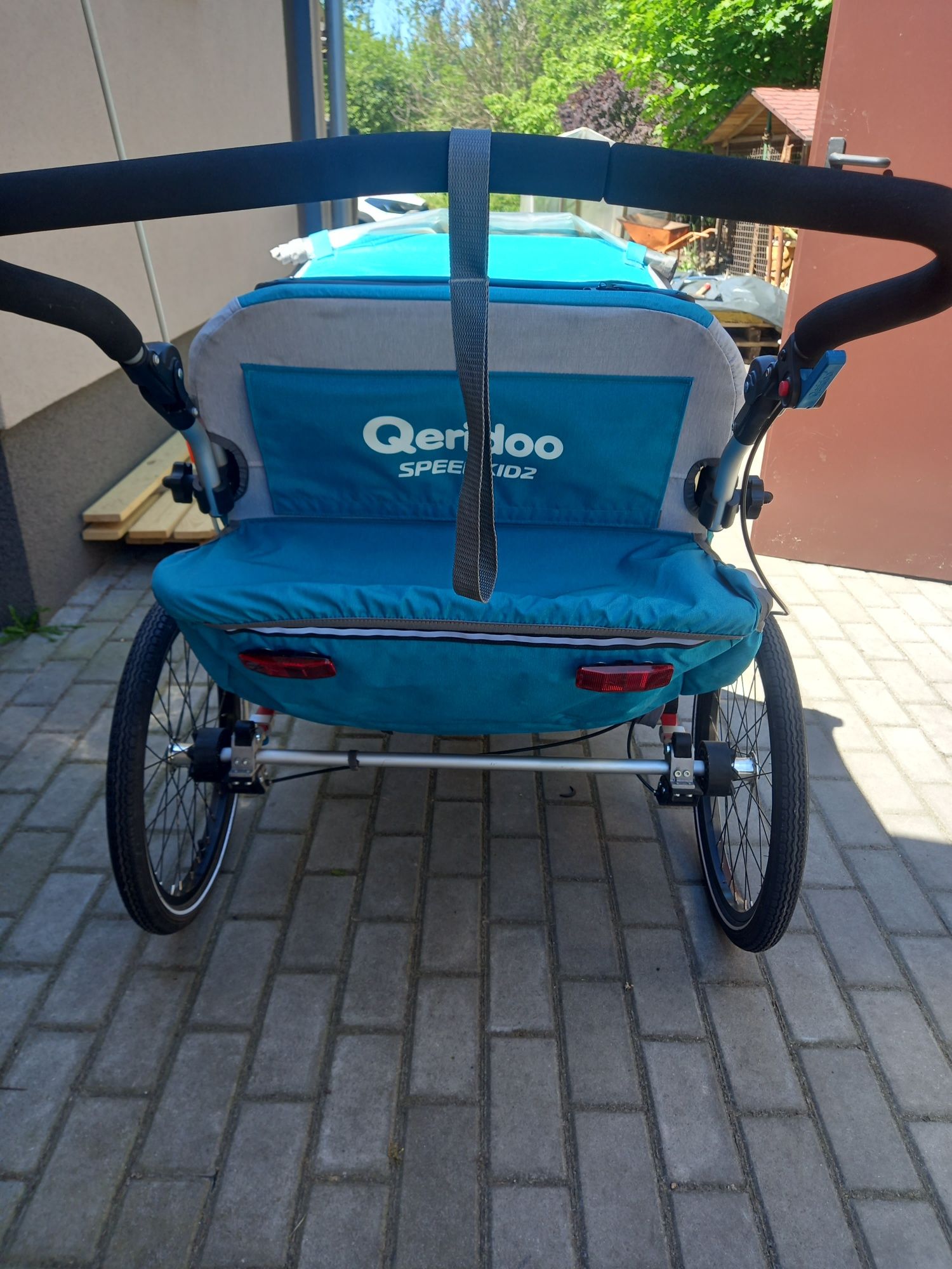 Przyczepka rowerowa Qeridoo Speedkid 2 Petrol