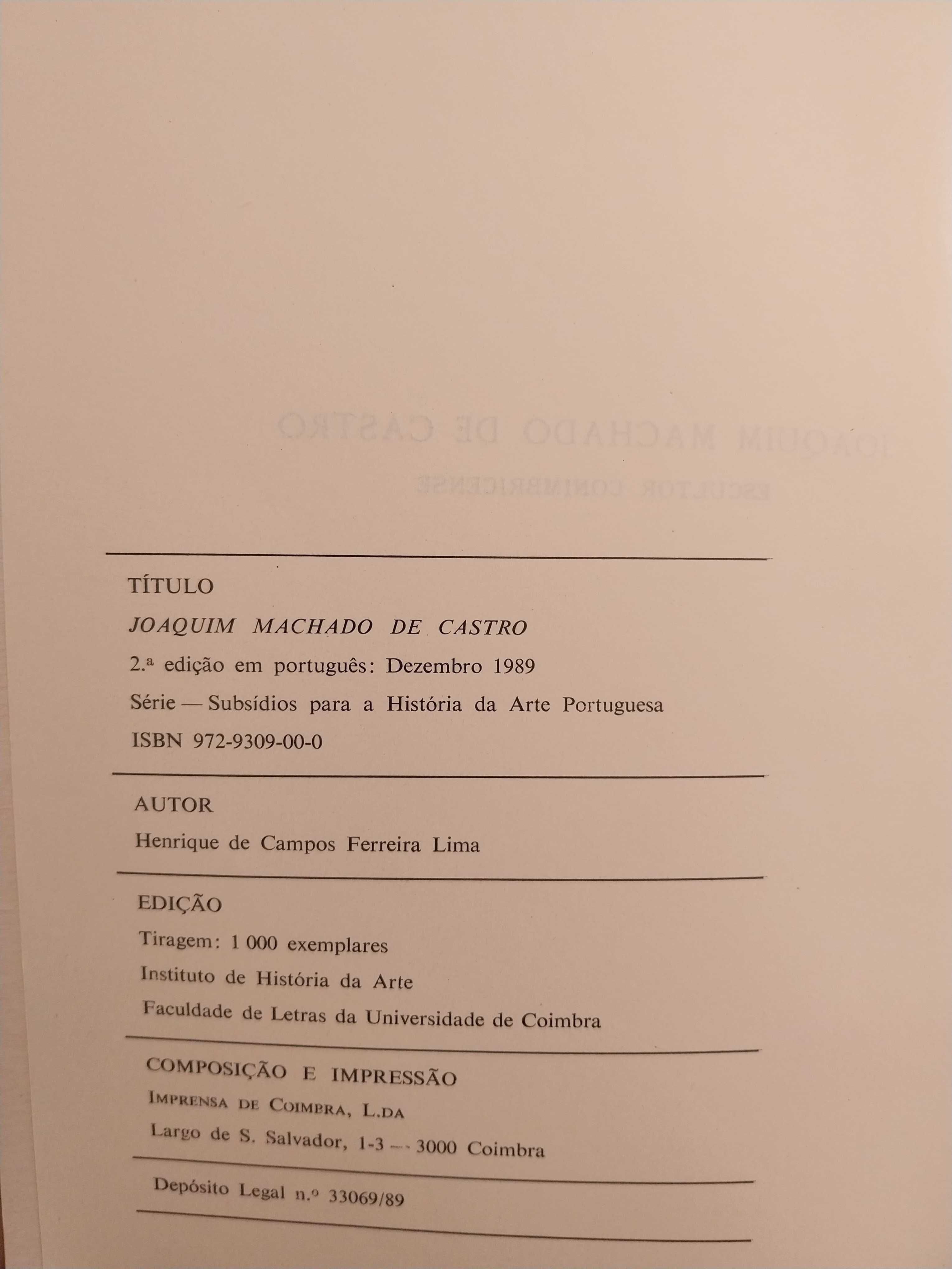 Livro – Joaquim Machado de Castro