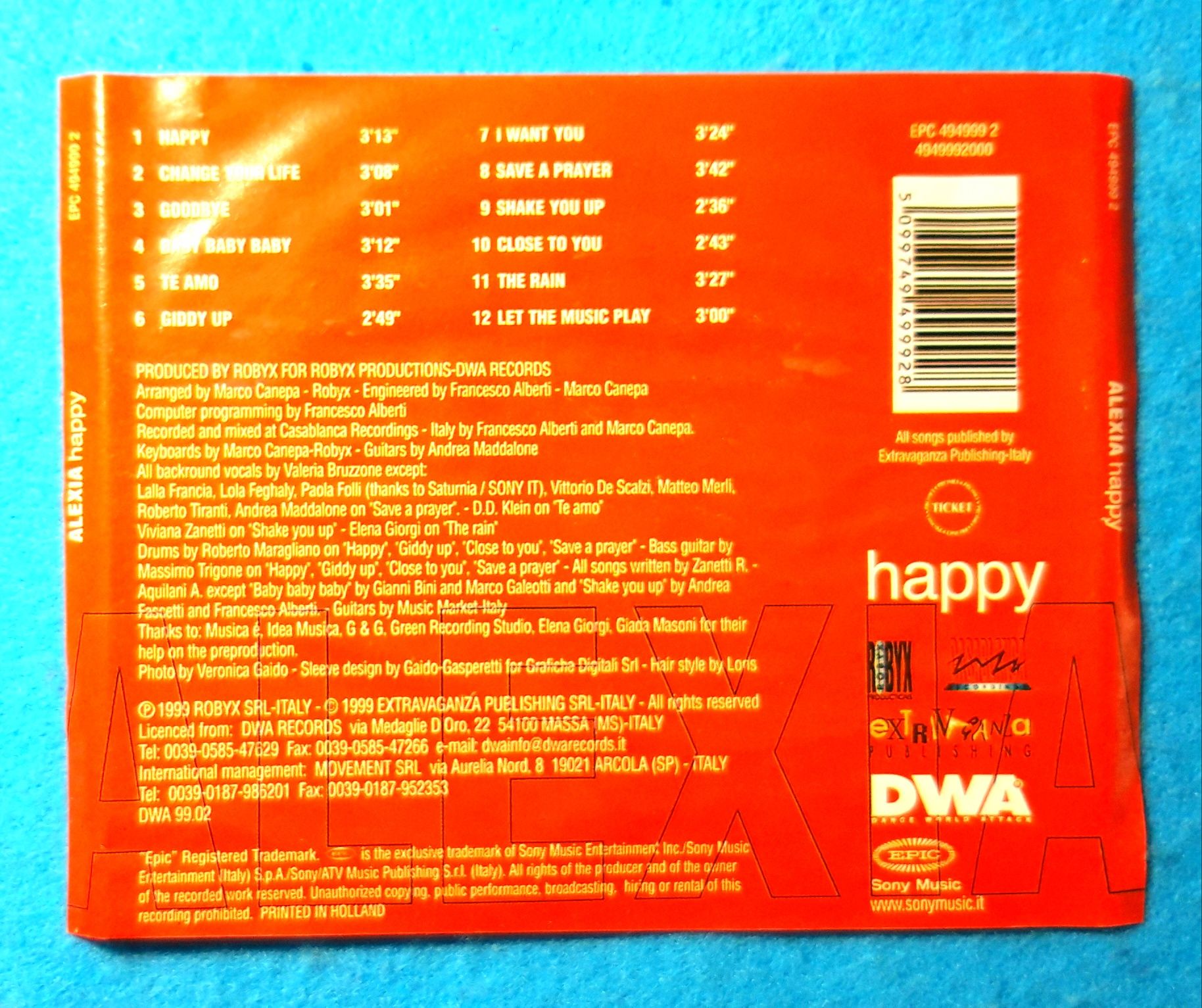 Alexia – Happy (CD, 1999)