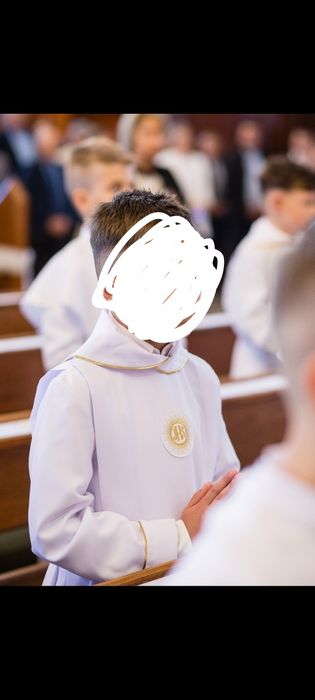 Alba komunijna komunia chłopiec dla chłopca jak nowa