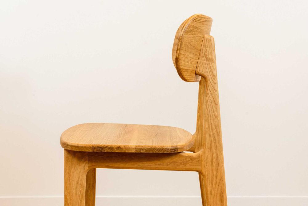 Krzesło dębowe barowe hoker z drewna dębowegо, drewniane krzesła