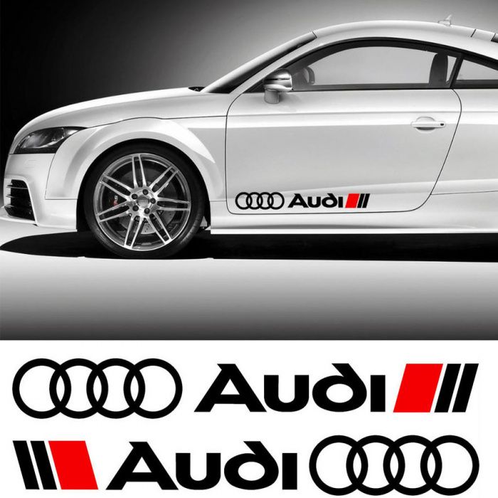 2 Autocolantes Audi várias cores