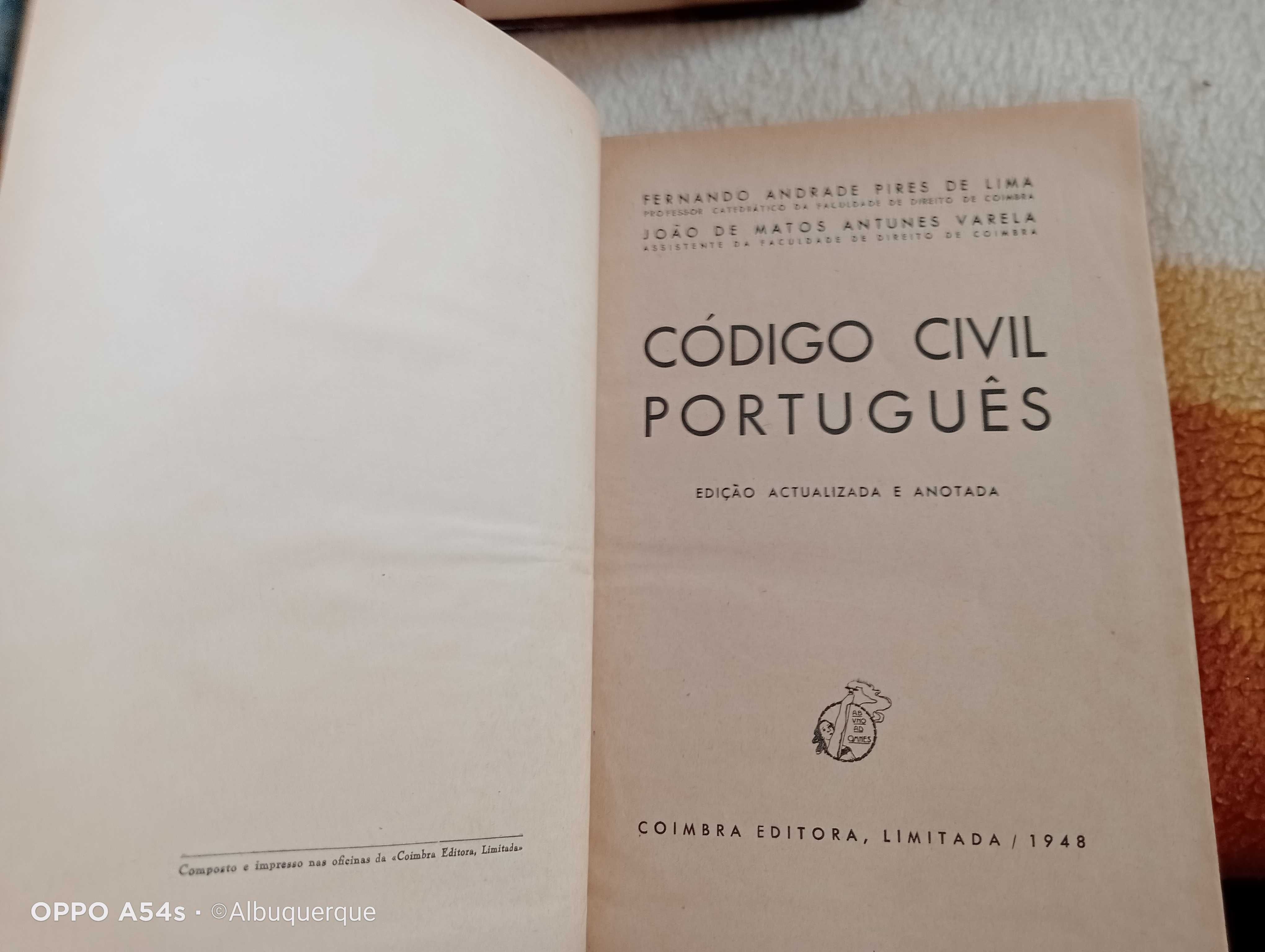 Código Civil Português Anotado 1948