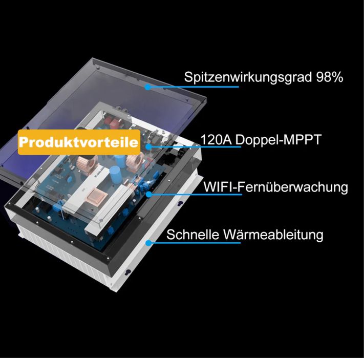 Гибридный инвертор / Гібридний Інвертор SongSolar 48V 6.2 120A MPPT