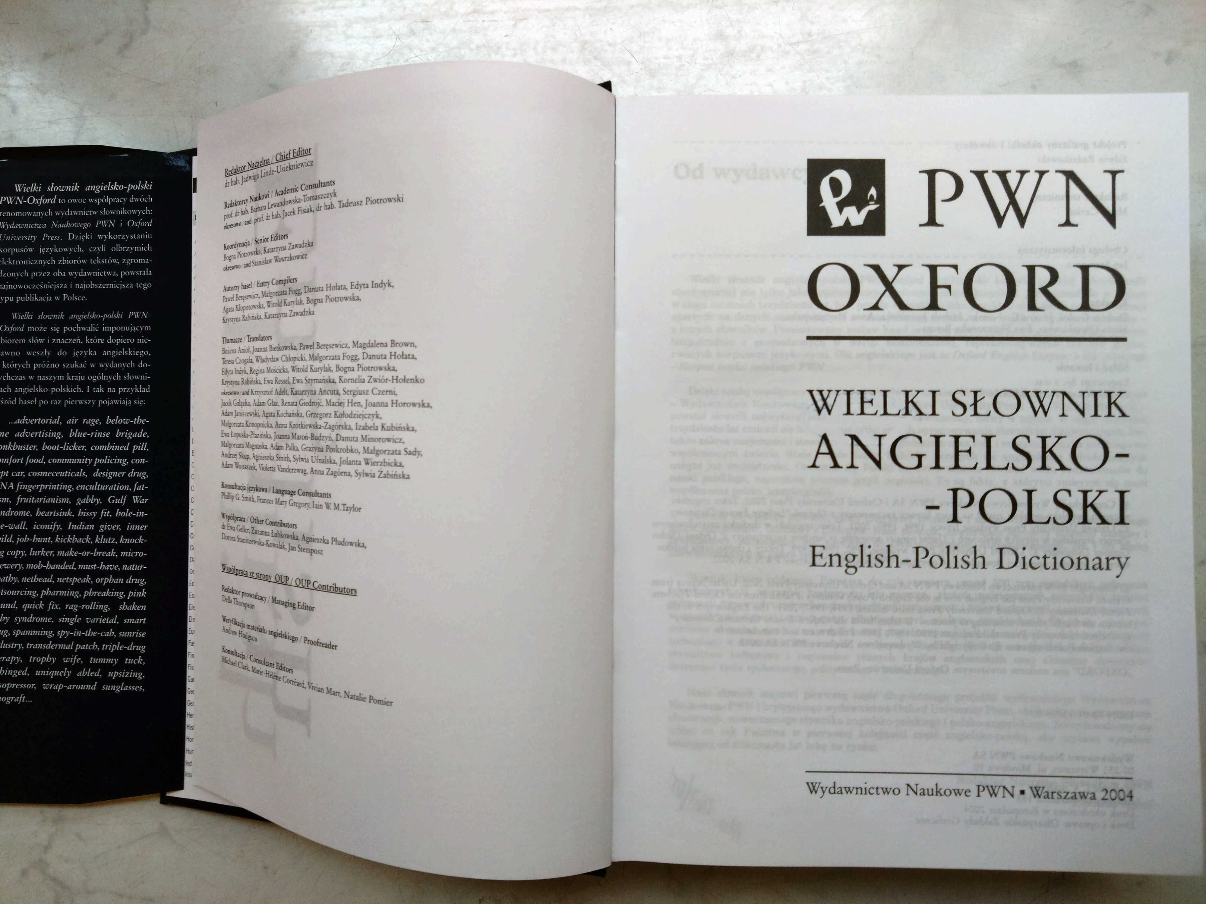 Wielki Słownik Angielsko-Polski PWN Oxford