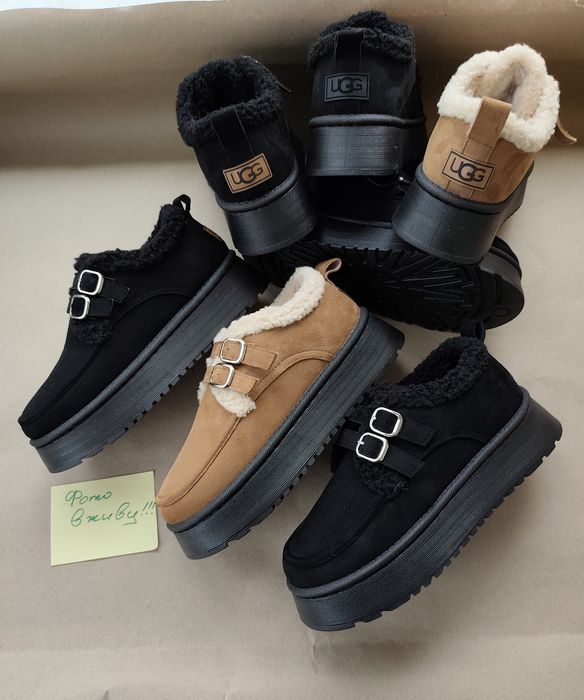 36-41 р чорні коричневі лофери уггі теплі черевики чоботи ugg жіночі