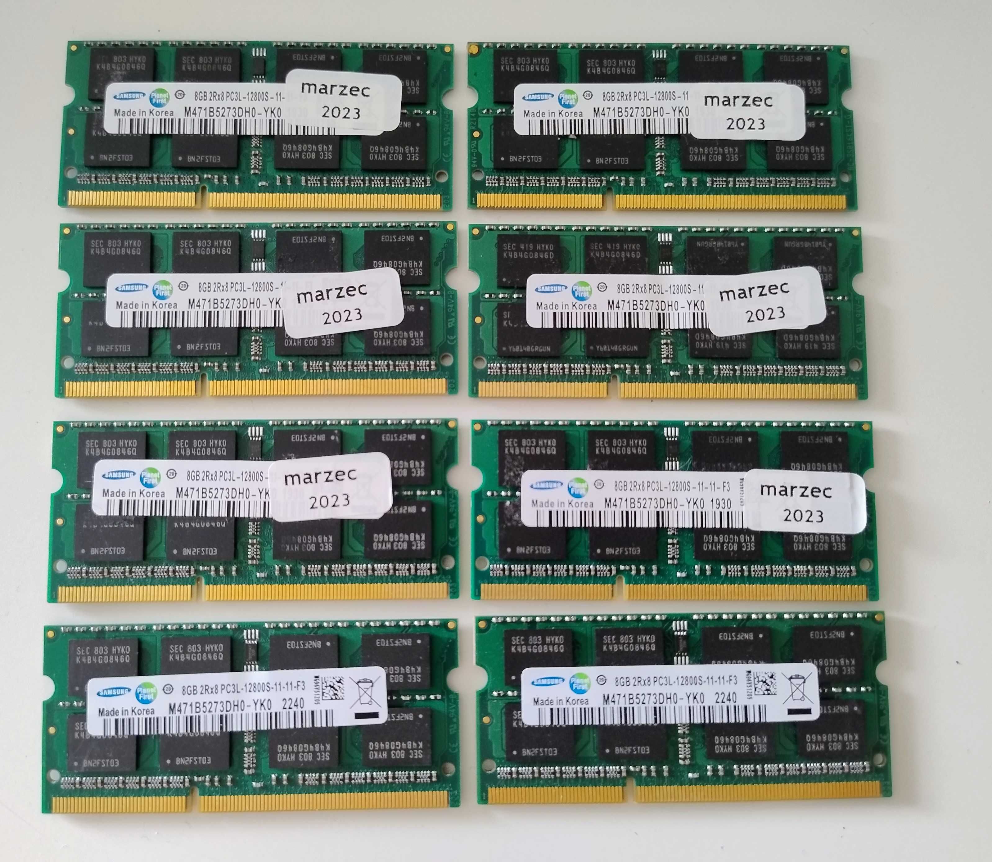 Pamięć DDR3L Samsung 8GB 2Rx8 PC3L 12800S 1600MHz M471B5273DH0-YK0
