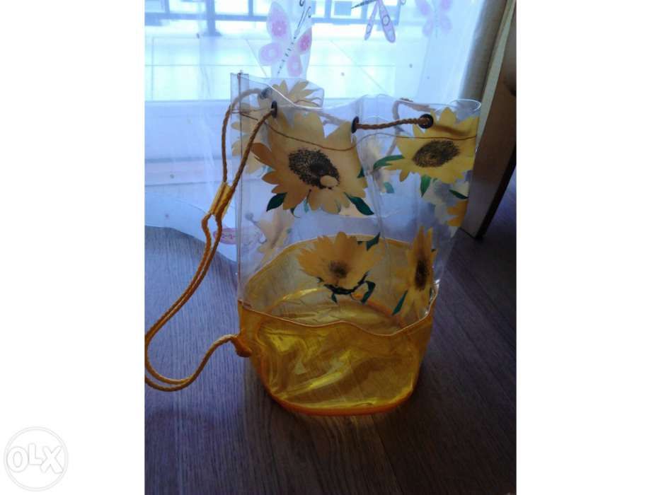 Girassóis: saco, bolsa, necessaire, 2individuais, recipiente