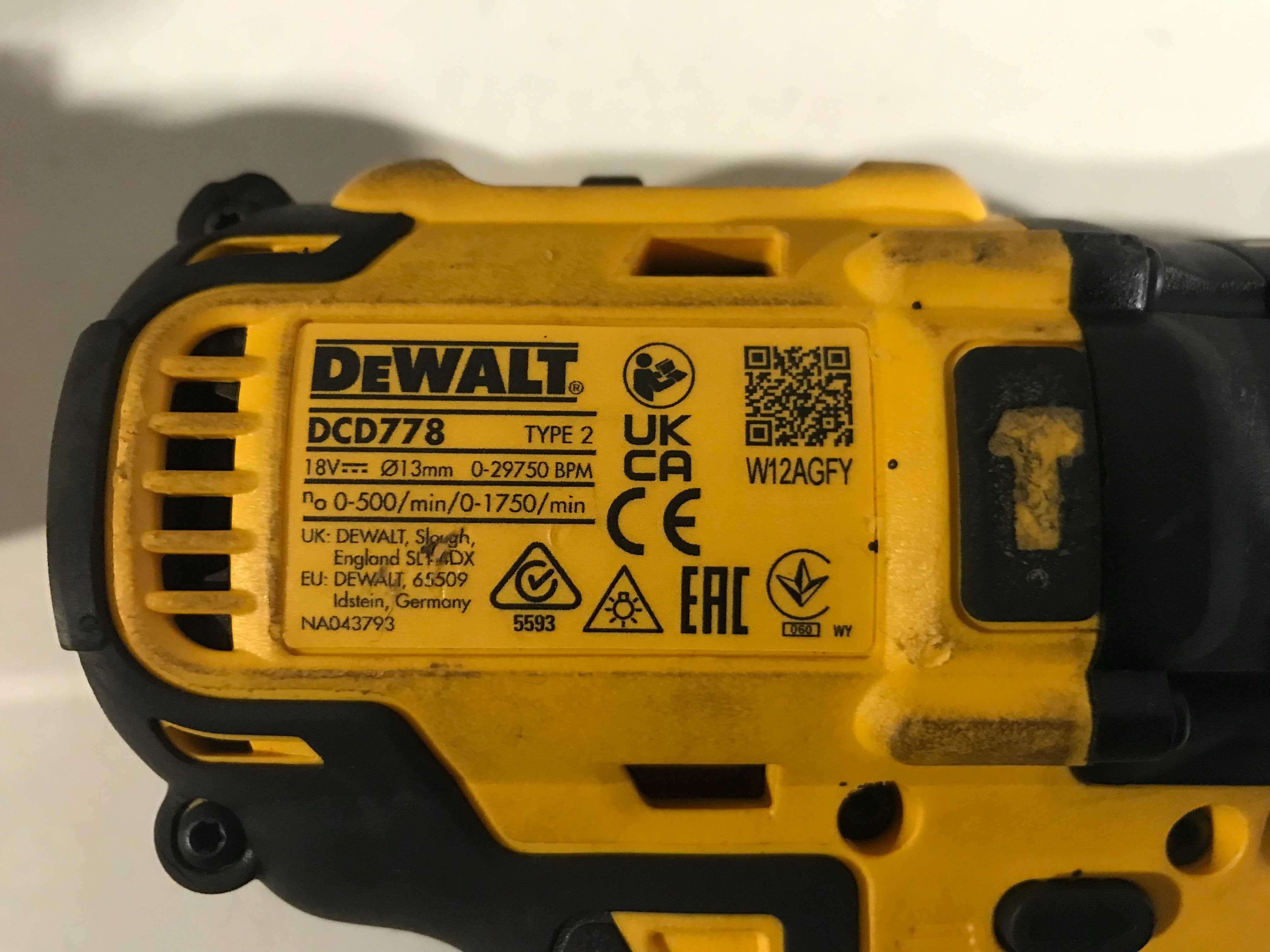 Шуруповерт DeWALT DCD778, та болтоверт DCF787  з Англії