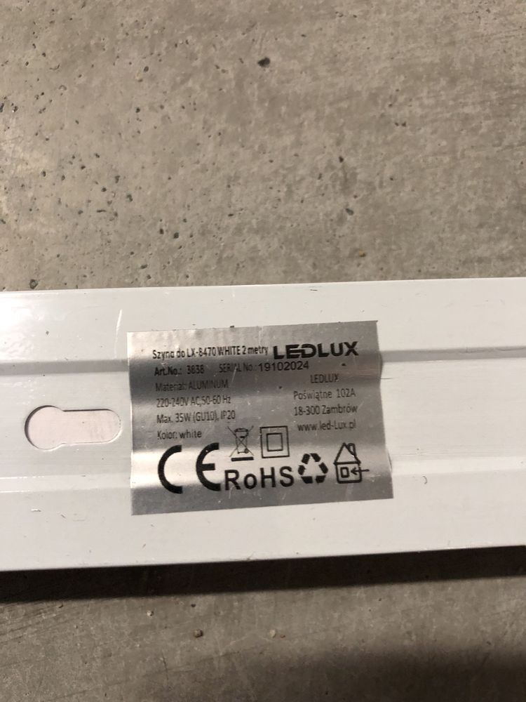 Zestaw oświetlenia szynowego led-lux