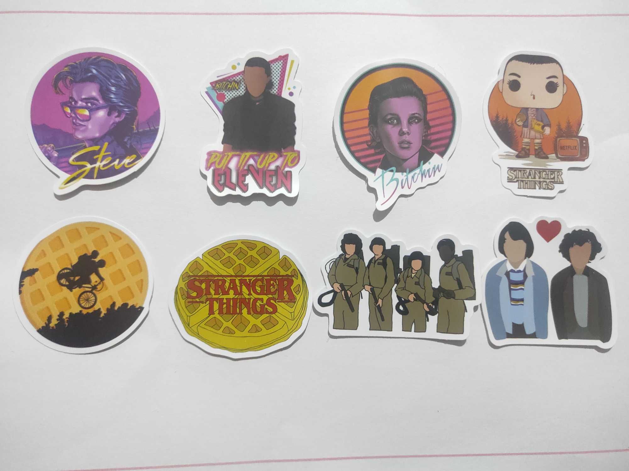 Stickers/Autocolantes com tema de Stranger Things