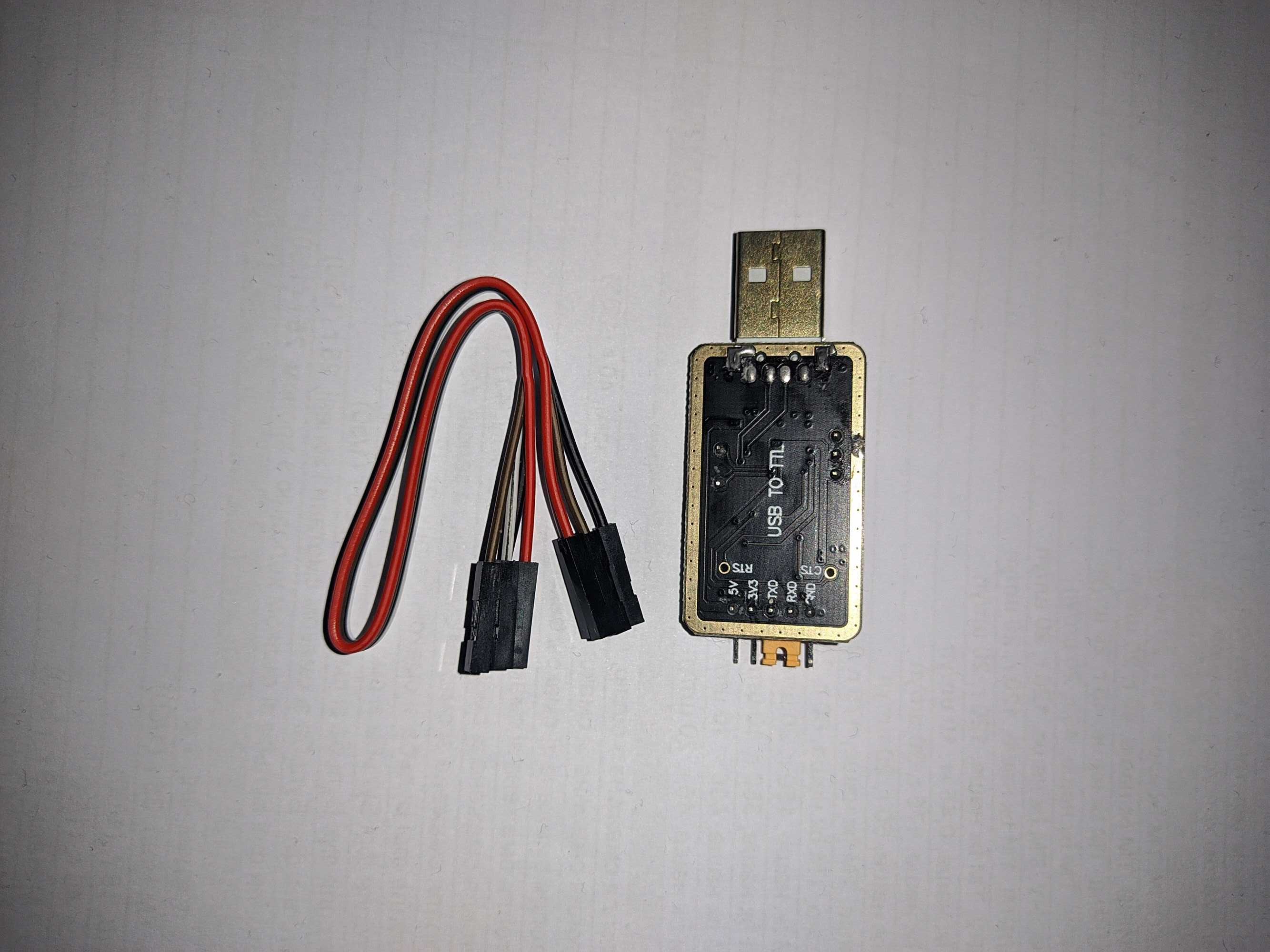 адаптер конвертер USb TTL CH340G + кабель + 2 джампера