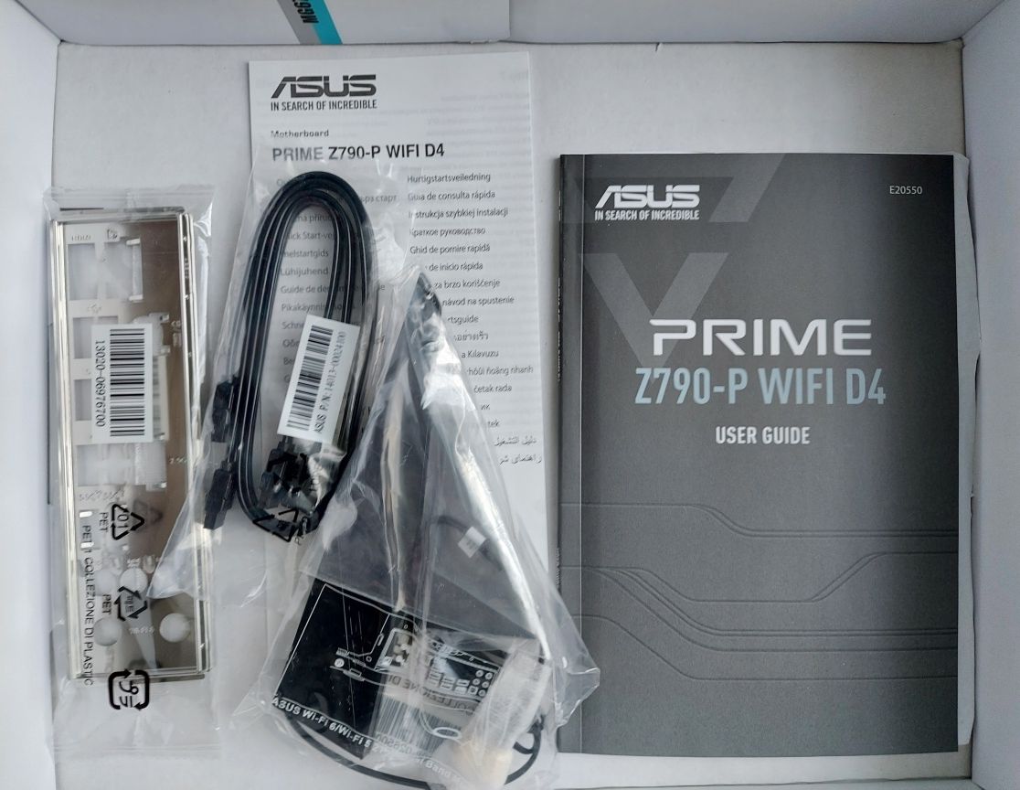 Asus Z790-P Wifi D4, Core i5-12600K, 16GB DDR4, SSD