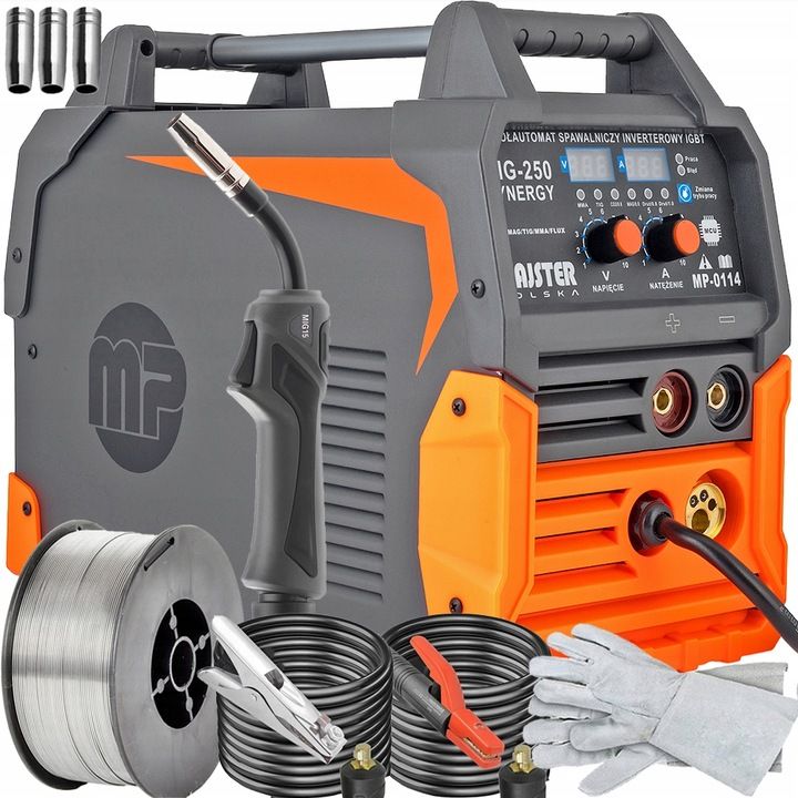 Spawarka Inwerterowa Migomat Mig Tig 250a Synergia Metalowy Podajnik D