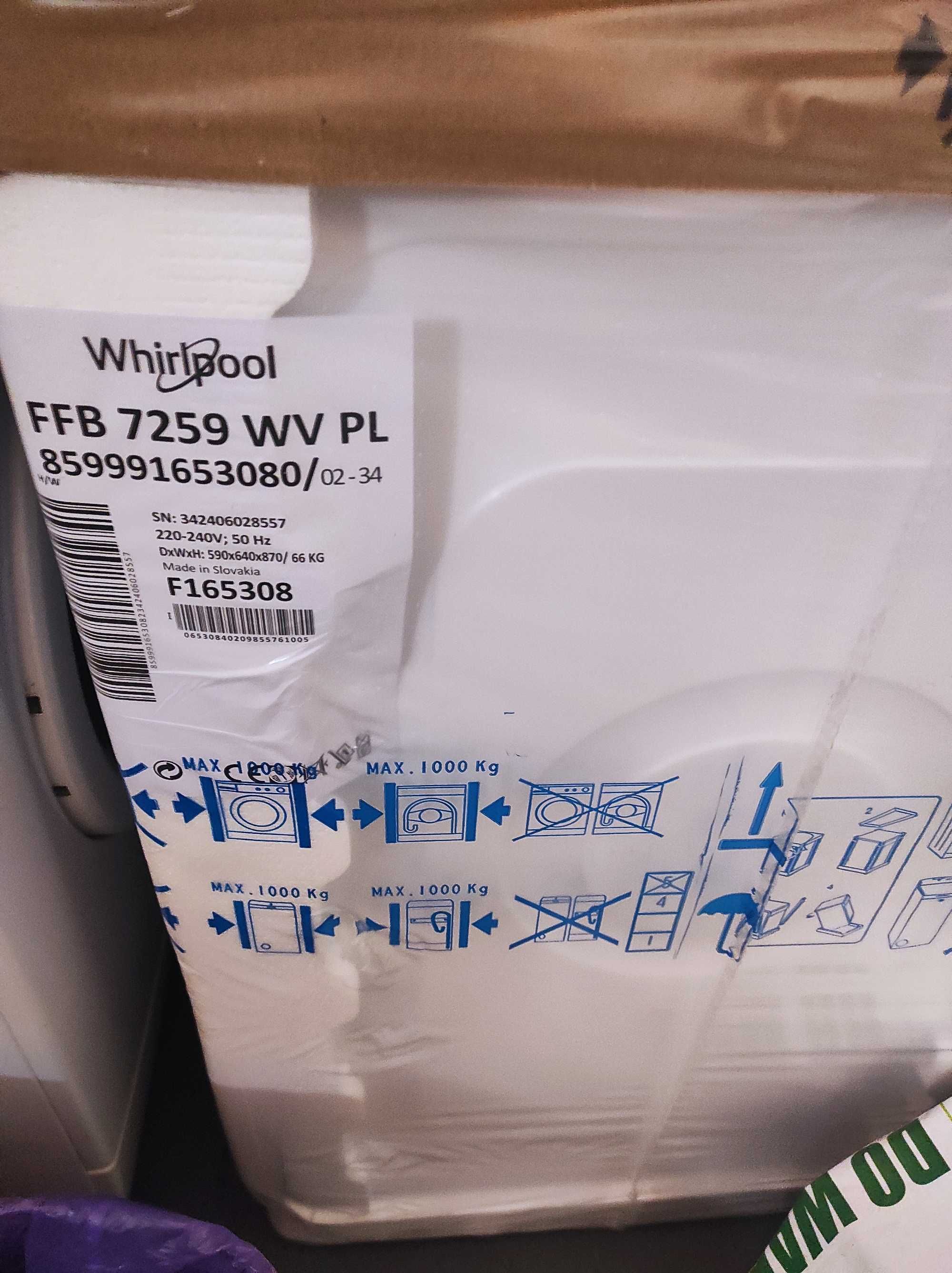 Pralka Whirlpool FFB 7259 WV PL 7kg 1200obr/min