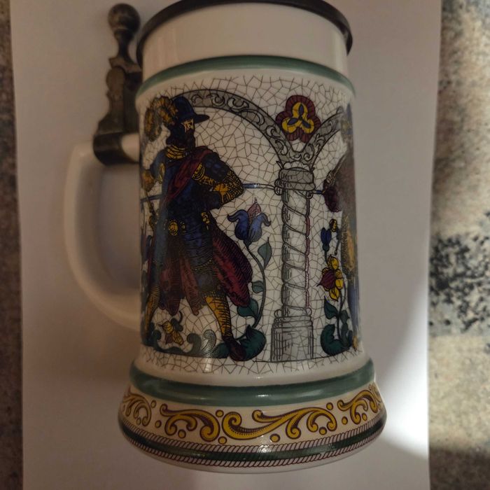 Kufel ceramiczny z pokrywką BMF-Bierseidel Original