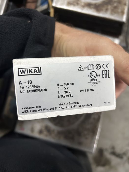 Przetwornik cieśnienia wika 160 bar