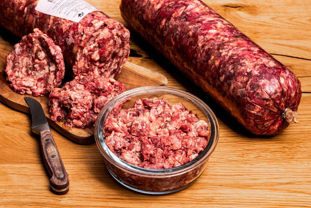 10kg Grubo Mielone Mięso Mrożone dla Psa Wołowe 100% Bez Kości BARF