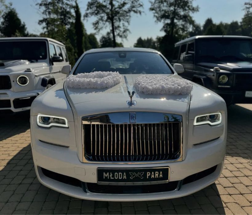 Cala Polska Rolls Royce Ghost lift do slubu limuzyna auto na wesele