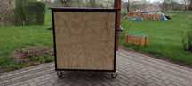 Mobilny barek / stół eventowy 100 × 112 × 50 cm – solidna konstrukcja
