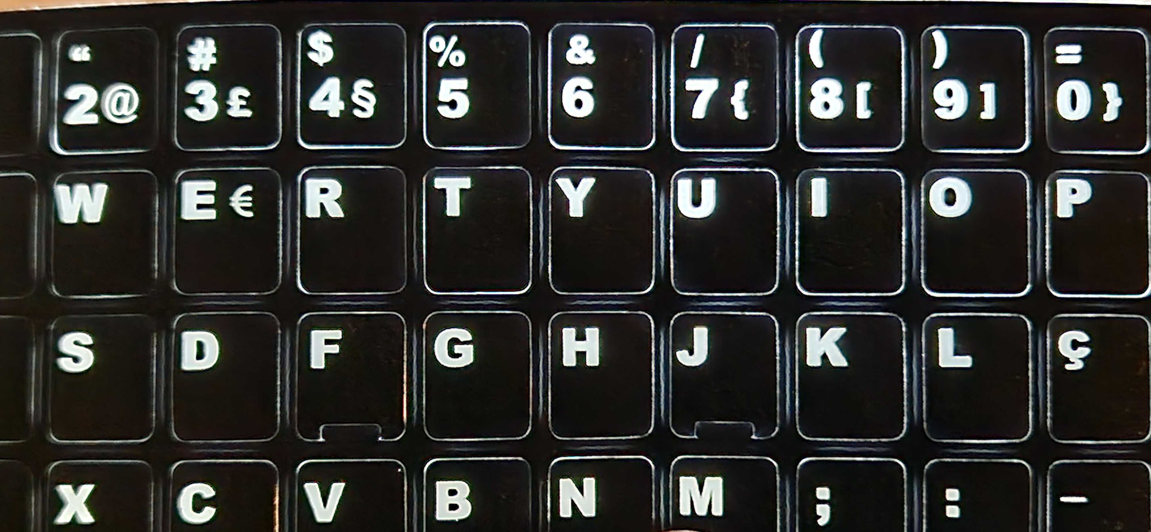 Autocolantes para teclas Português teclado