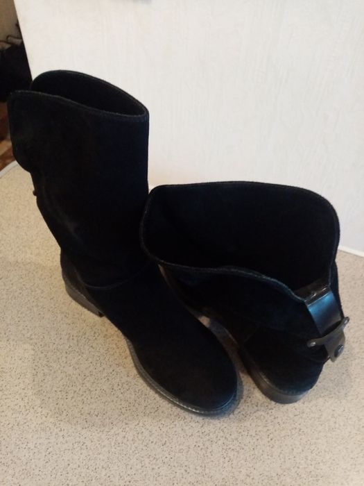 Сапоги замшевые р. 38