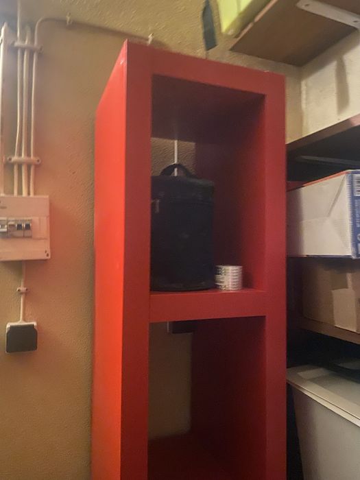 Estante ikea BILLY vermelha, 40x28x202 cm